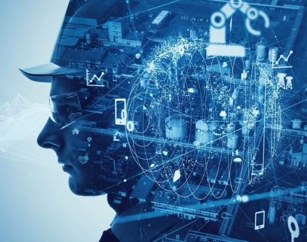 Industry and technology concept. INDUSTRY 4.0